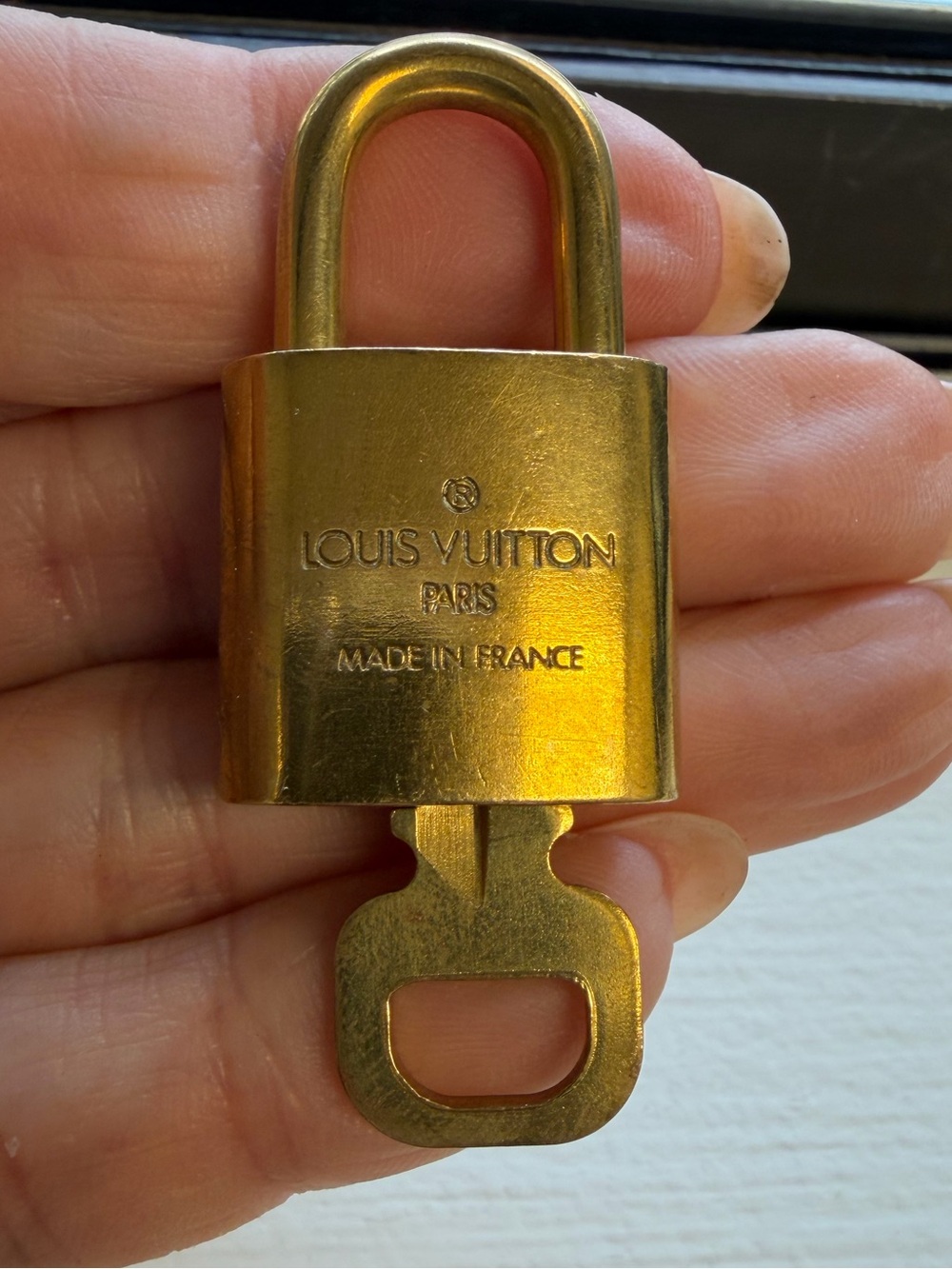Louis Vuitton Gold Padlock and Key Set - Picture 2 of 6